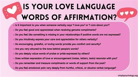 What if your love language is words of affirmation