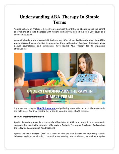 What is ABA therapy in simple terms