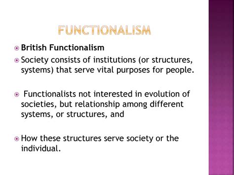 What is British functionalism