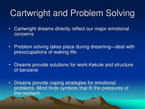 What is Cartwright dream theory