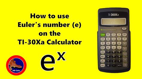 What is E on calculator