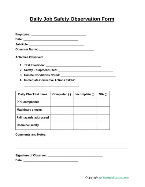 What is Job Safety Observation