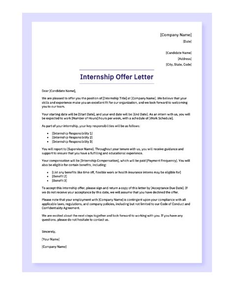 What is Offering Letter