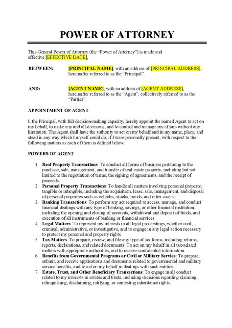 What is Power of Attorney