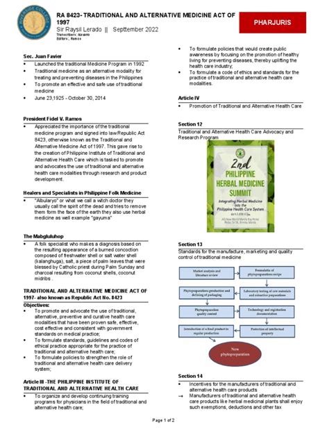What is RA 8423 all about