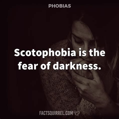 What is Scotophobia a fear of