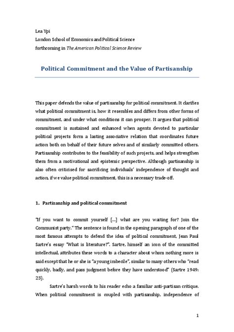 What is a commitment problem Political Science