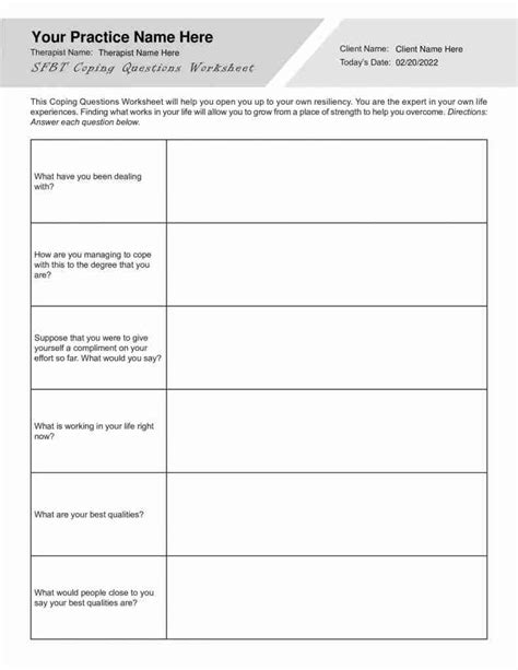 What is a coping question