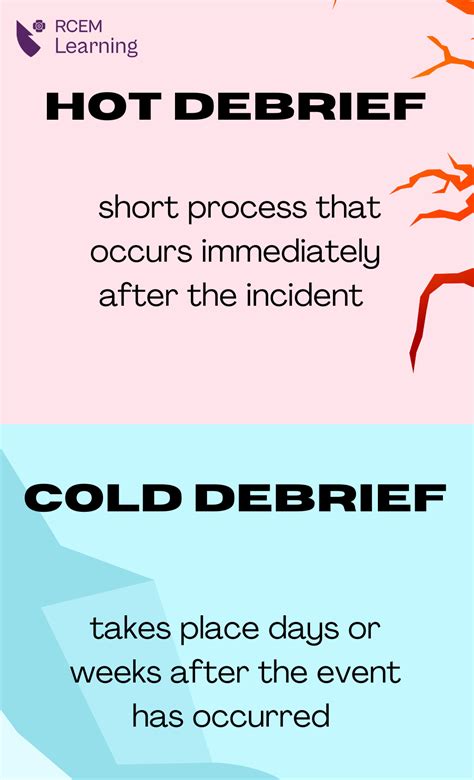 What is a debrief procedure and why would it be important