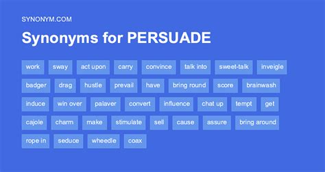 What is a different word for persuade