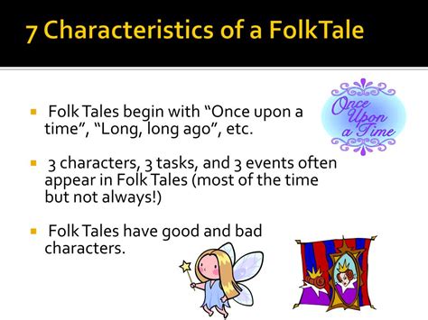What is a folk tale characteristics