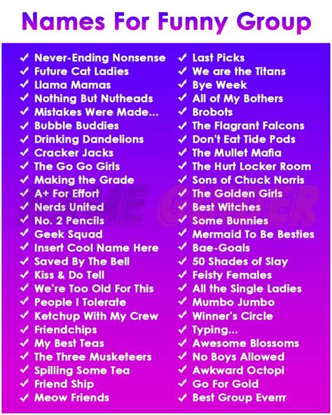 What is a funny group name