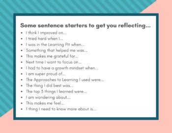 What is a good sentence for reflection