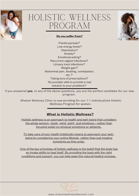 What is a holistic wellness program