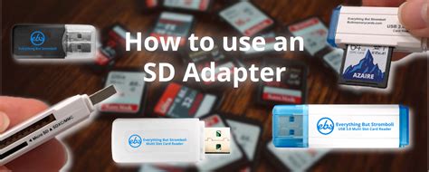 What is a memory card adapter used for