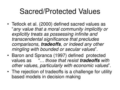 What is a protected values