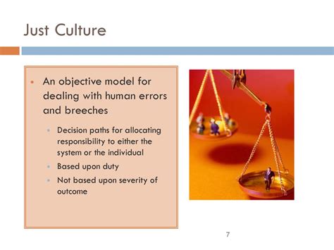 What is a safe and just culture