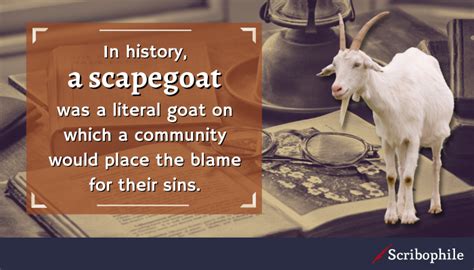 What is a scapegoat in literature