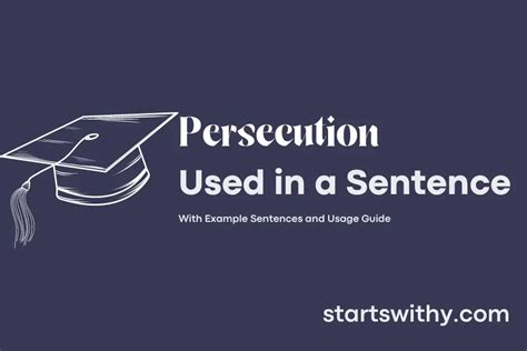 What is a sentence for persecution