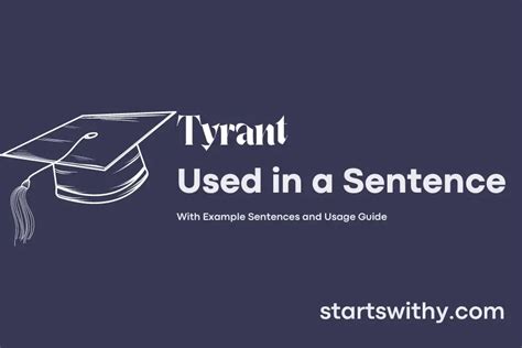 What is a sentence for tyrant