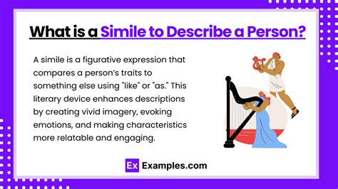 What is a simile to describe a person