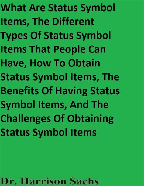 What is a status symbol example