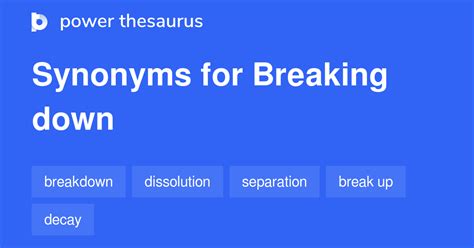 What is a synonym for breaking