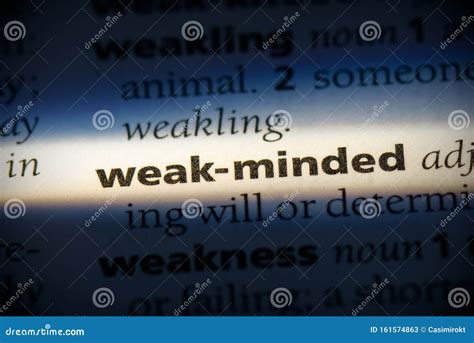 What is a word for weak minded