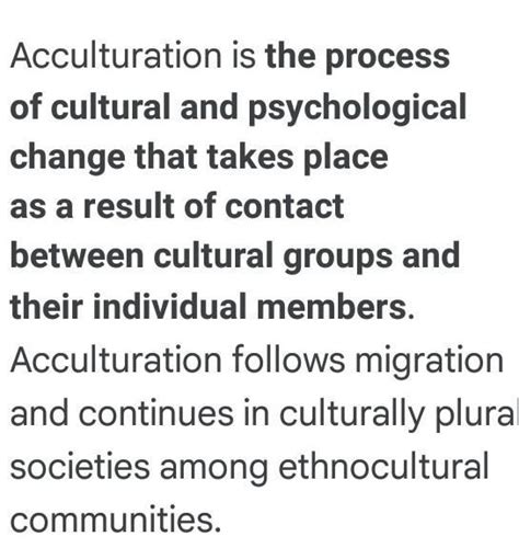 What is acculturation Brainly