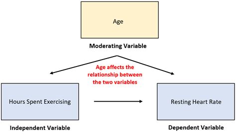 What is an example of a moderating variable