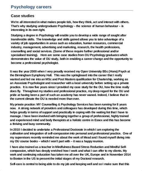 What is an example of a psychological study