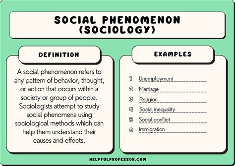 What is an example of a social phenomenon