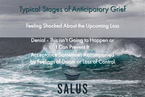 What is an example of anticipatory grief