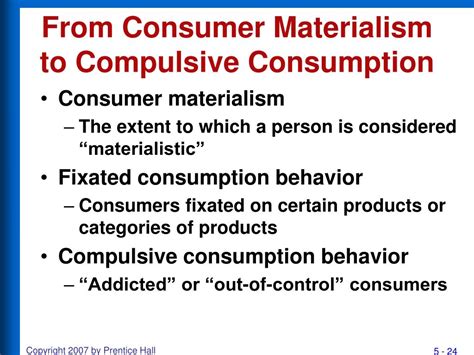 What is an example of compulsive consumption