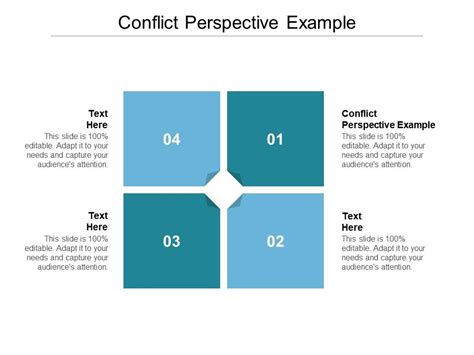 What is an example of conflict perspective