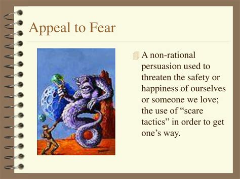 What is an example of fear appeal