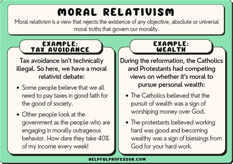What is an example of moral relativism