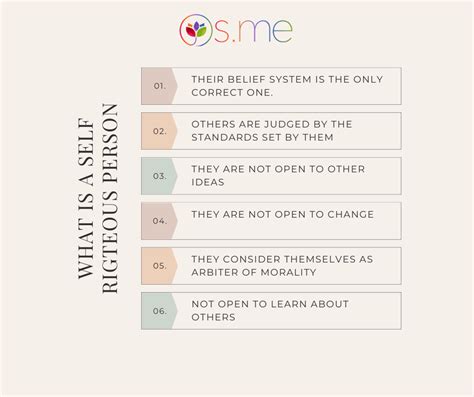 What is an example of self righteous