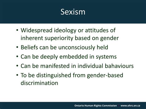 What is an example of systemic sexism