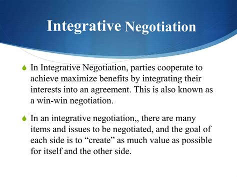 What is an integrative agreement