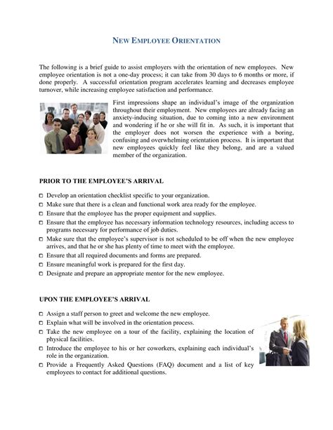 What is an orientation manual