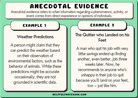 What is anecdotal evidence a statistic or piece of data