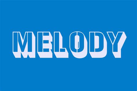 What is another word for melody