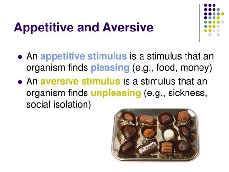 What is appetitive stimulus
