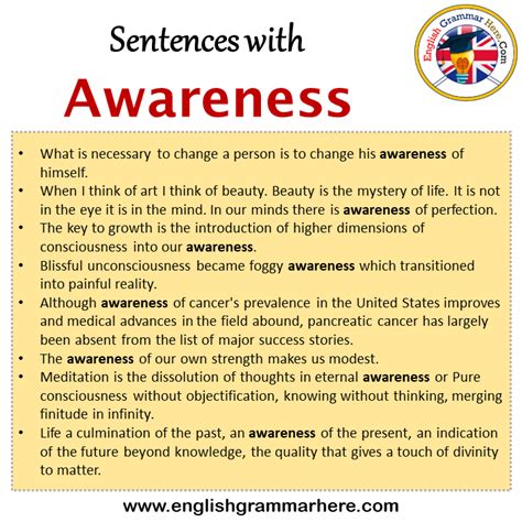 What is awareness sentence