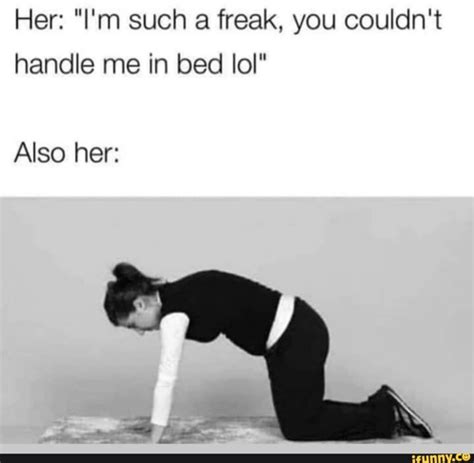 What is being a freak in bed