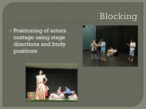 What is blocking in acting