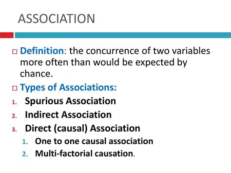 What is causal association in epidemiology