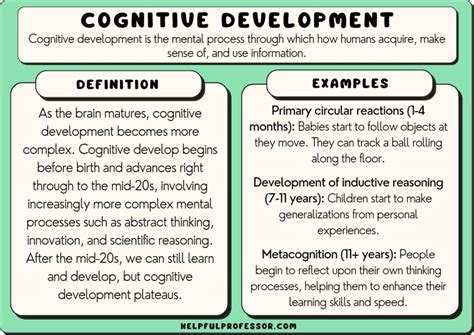 What is cognitive and physical development