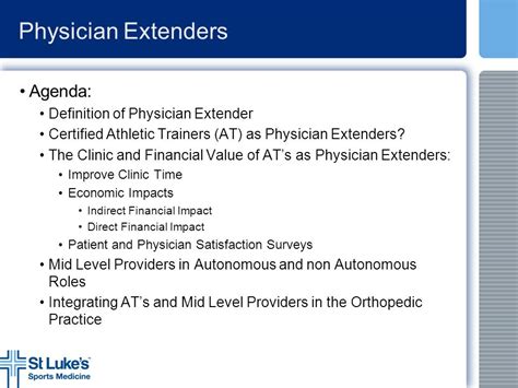 What is considered a physician extender